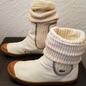 Lacoste booties Size 8